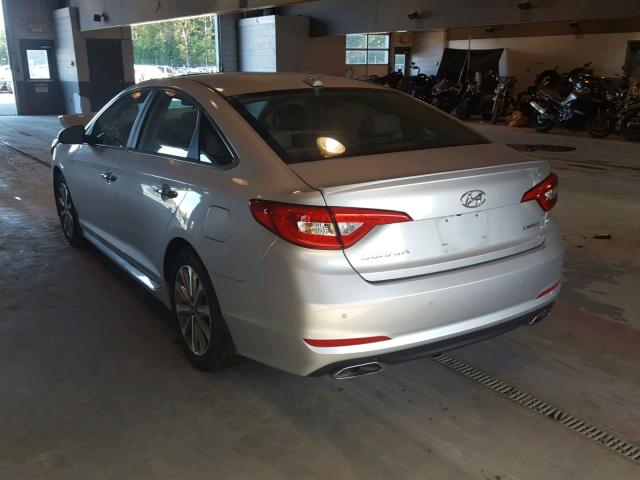 5NPE34AF6HH577248 - 2017 HYUNDAI SONATA SPO GRAY photo 3