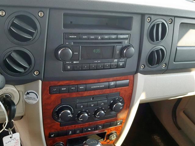 1J8HG58287C592105 - 2007 JEEP COMMANDER შავი ფოტო 9