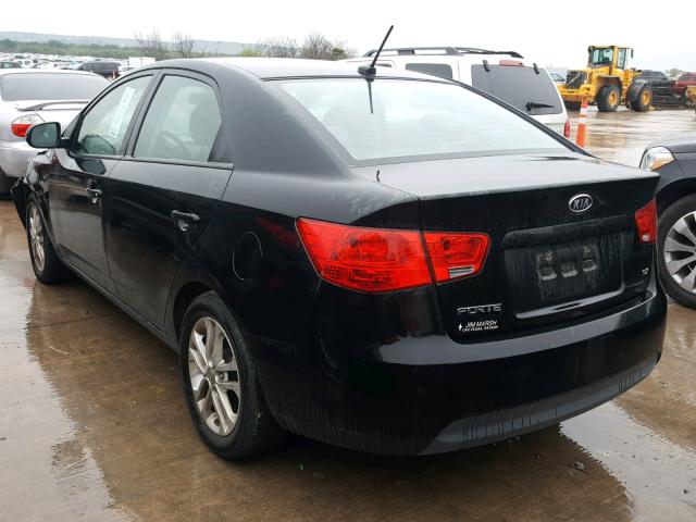 KNAFU4A23C5642724 - 2012 KIA FORTE EX BLACK photo 3