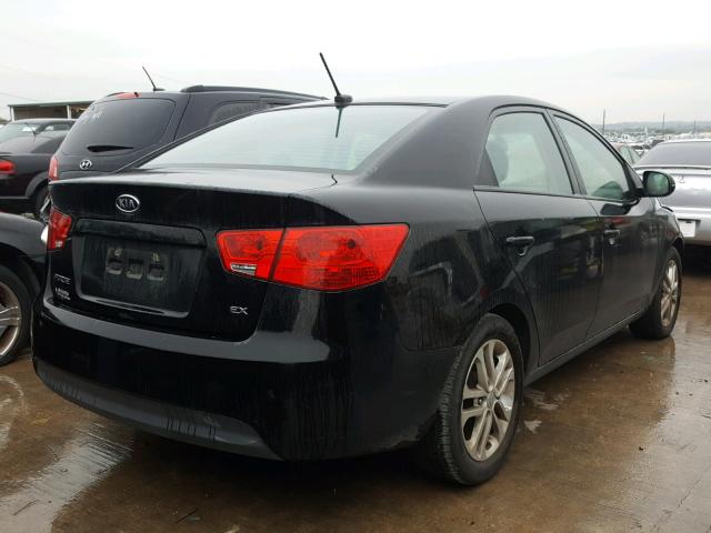 KNAFU4A23C5642724 - 2012 KIA FORTE EX BLACK photo 4