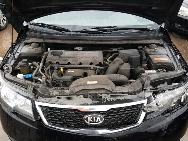 KNAFU4A23C5642724 - 2012 KIA FORTE EX BLACK photo 7