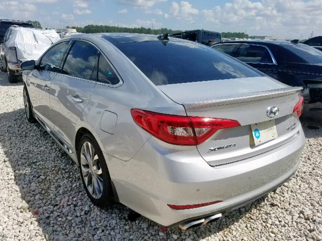 5NPE34AB6FH204348 - 2015 HYUNDAI SONATA SPO SILVER photo 3