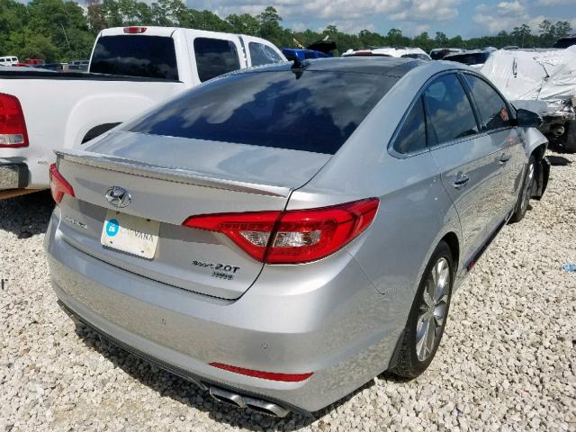 5NPE34AB6FH204348 - 2015 HYUNDAI SONATA SPO SILVER photo 4