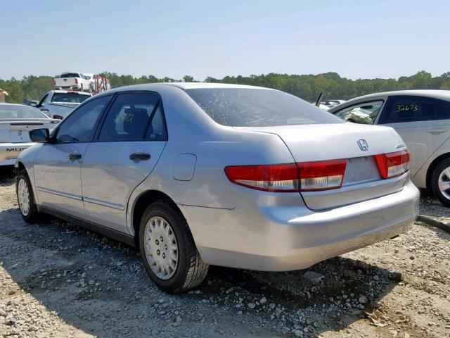 1HGCM56194A081211 - 2004 HONDA ACCORD DX SILVER photo 3