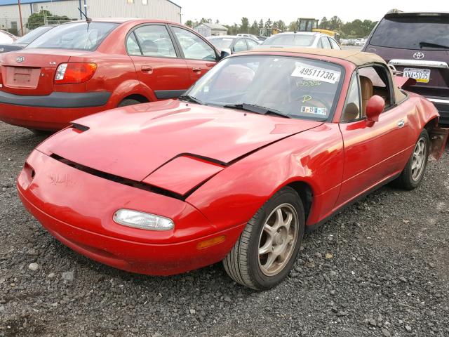 JM1NA3535R0519212 - 1994 MAZDA MX-5 MIATA RED photo 2