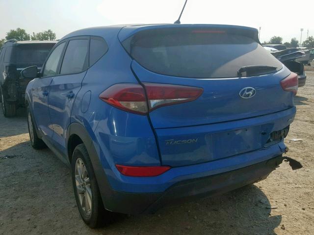 KM8J2CA44JU616050 - 2018 HYUNDAI TUCSON SE BLUE photo 3