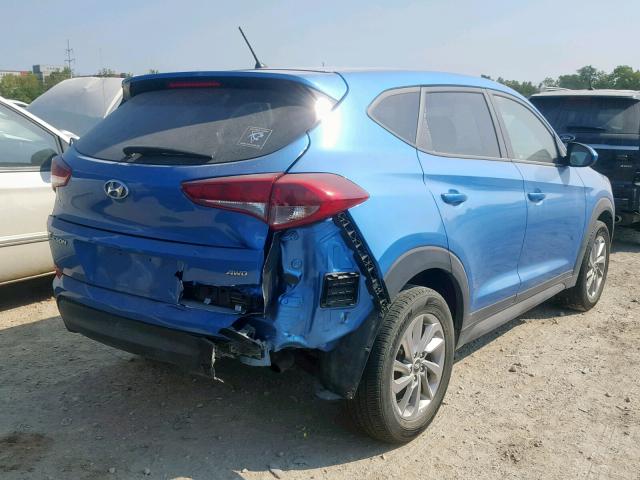 KM8J2CA44JU616050 - 2018 HYUNDAI TUCSON SE BLUE photo 4