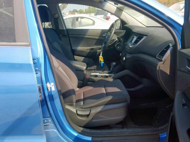 KM8J2CA44JU616050 - 2018 HYUNDAI TUCSON SE BLUE photo 5