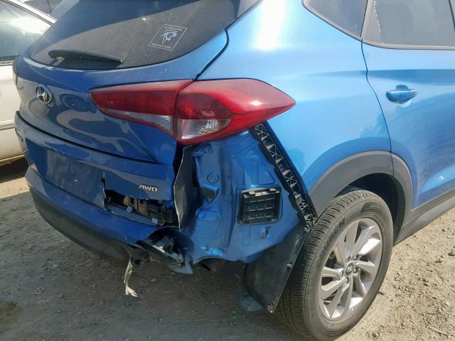 KM8J2CA44JU616050 - 2018 HYUNDAI TUCSON SE BLUE photo 9