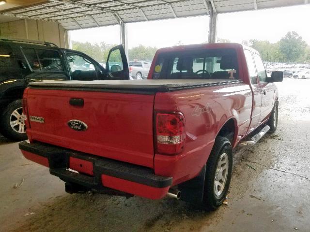 1FTLR4FE2BPB14654 - 2011 FORD RANGER SUP RED photo 4