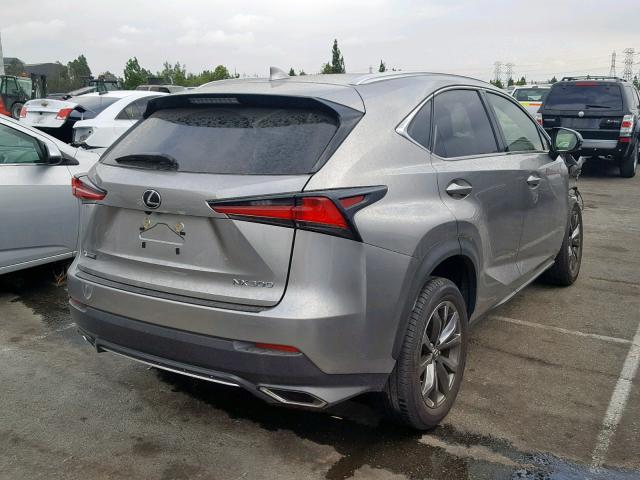 JTJYARBZ9J2105316 - 2018 LEXUS NX 300 BAS GRAY photo 4