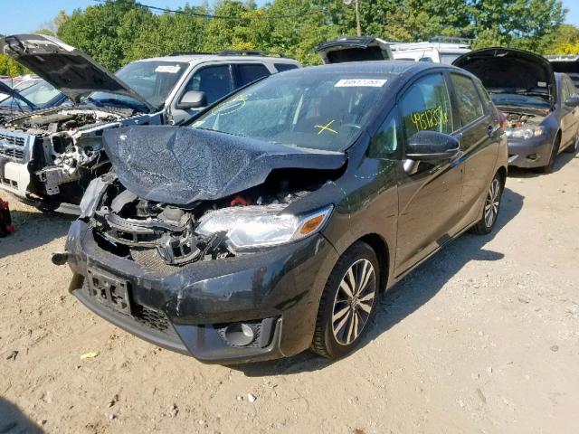 3HGGK5H86FM701455 - 2015 HONDA FIT EX BLACK photo 2