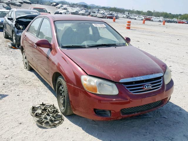 KNAFE121375429263 - 2007 KIA SPECTRA EX MAROON photo 1