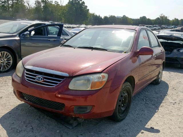 KNAFE121375429263 - 2007 KIA SPECTRA EX MAROON photo 2