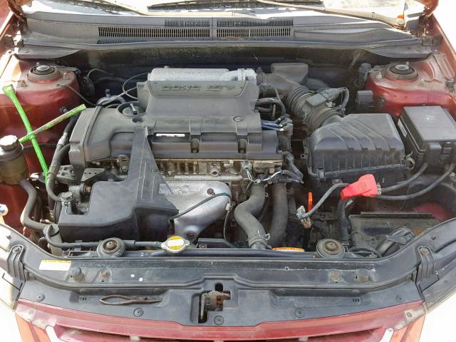 KNAFE121375429263 - 2007 KIA SPECTRA EX MAROON photo 7