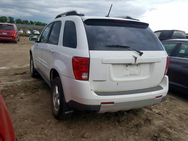 2CKDL33F186295762 - 2008 PONTIAC TORRENT WHITE photo 3