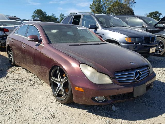 WDDDJ75X46A047960 - 2006 MERCEDES-BENZ CLS 500 MAROON photo 1