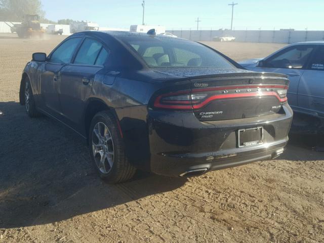 2C3CDXJG5FH828155 - 2015 DODGE CHARGER SX BLACK photo 3