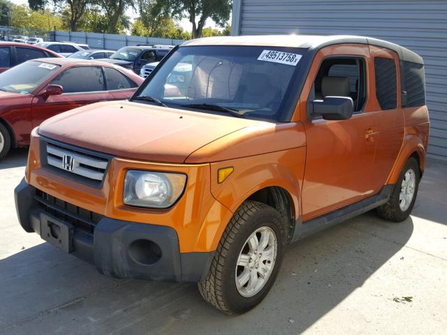 5J6YH18787L006487 - 2007 HONDA ELEMENT EX ORANGE photo 2