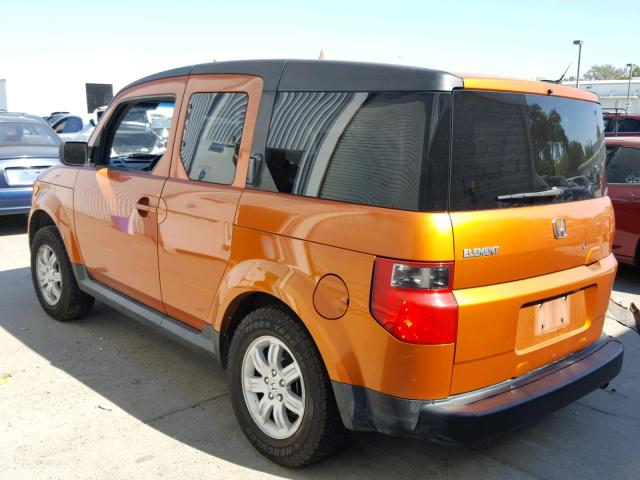 5J6YH18787L006487 - 2007 HONDA ELEMENT EX ORANGE photo 3