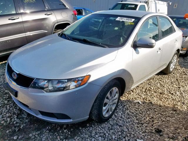 KNAFU4A28A5307066 - 2010 KIA FORTE EX SILVER photo 2