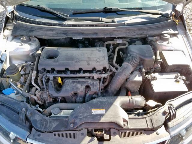 KNAFU4A28A5307066 - 2010 KIA FORTE EX SILVER photo 7