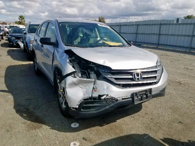 5J6RM4H38CL038865 - 2012 HONDA CR-V LX GRAY photo 1