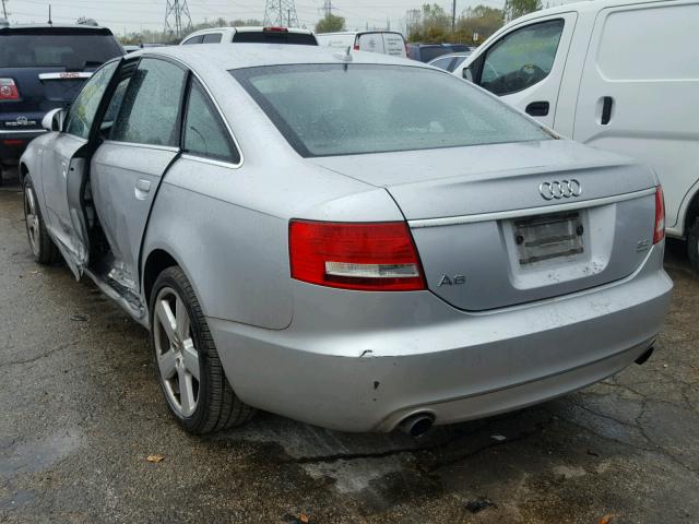 WAUDH74F98N080511 - 2008 AUDI A6 3.2 QUA SILVER photo 3