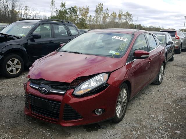 1FADP3N2XEL456950 - 2014 FORD FOCUS TITA RED photo 2