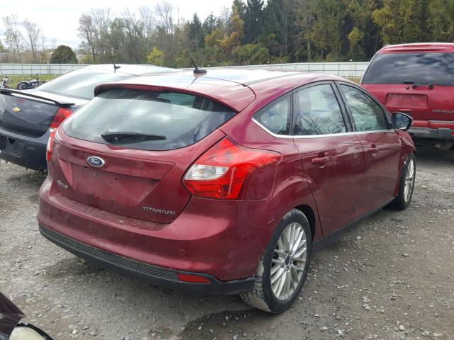 1FADP3N2XEL456950 - 2014 FORD FOCUS TITA RED photo 4