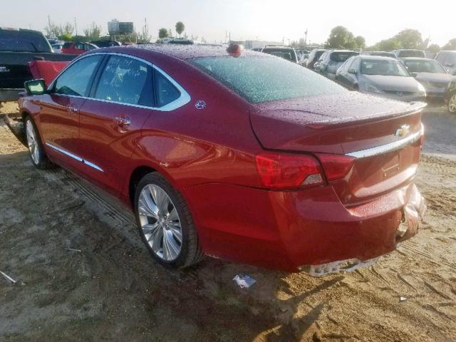 2G1155S38E9252515 - 2014 CHEVROLET IMPALA LTZ RED photo 3