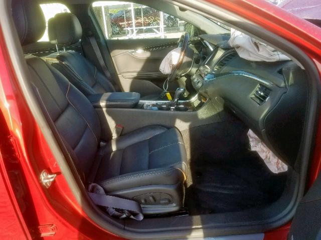 2G1155S38E9252515 - 2014 CHEVROLET IMPALA LTZ RED photo 5