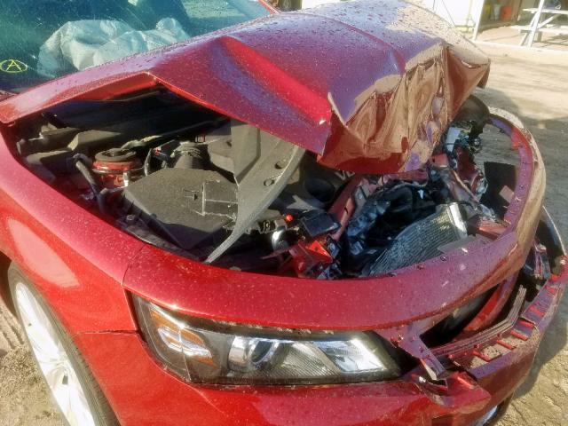 2G1155S38E9252515 - 2014 CHEVROLET IMPALA LTZ RED photo 9