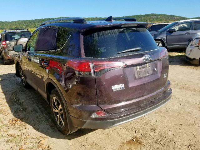 2T3RFREV3JW855710 - 2018 TOYOTA RAV4 ADVEN BURGUNDY photo 3