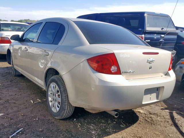 1G1AT58H197159626 - 2009 CHEVROLET COBALT LT SILVER photo 3