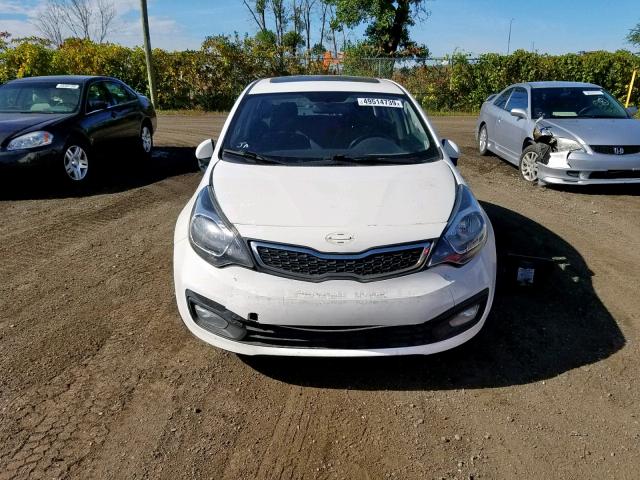 KNADN4A36D6099510 - 2013 KIA RIO EX WHITE photo 9