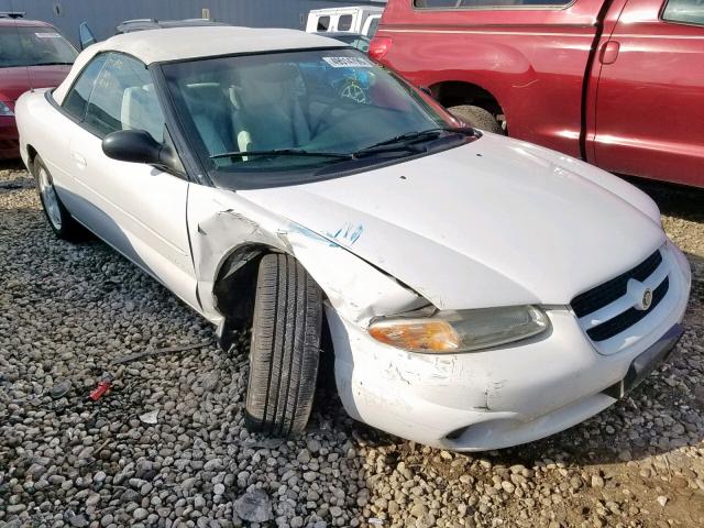 3C3EL45XXVT583721 - 1997 CHRYSLER SEBRING JX WHITE photo 1