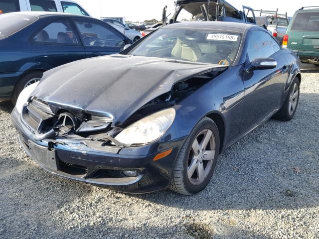 WDBWK54F66F119109 - 2006 MERCEDES-BENZ SLK 280 BLUE photo 2