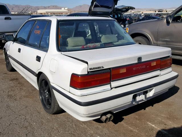 1HGED3542ML066269 - 1991 HONDA CIVIC DX WHITE photo 3