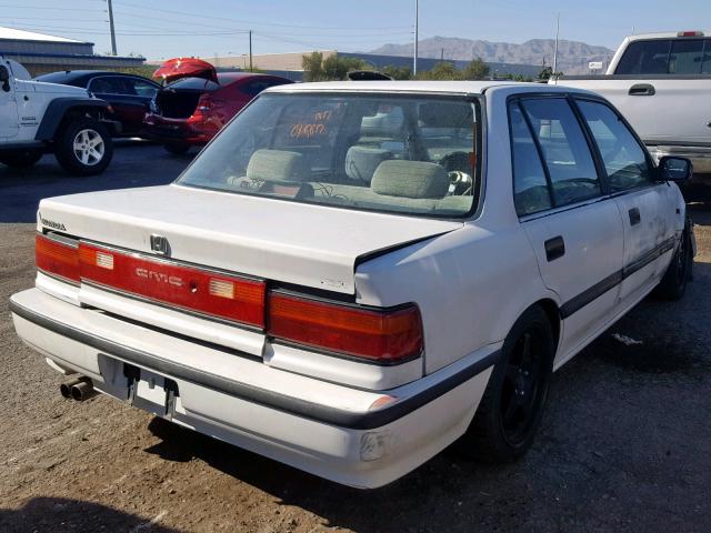 1HGED3542ML066269 - 1991 HONDA CIVIC DX WHITE photo 4