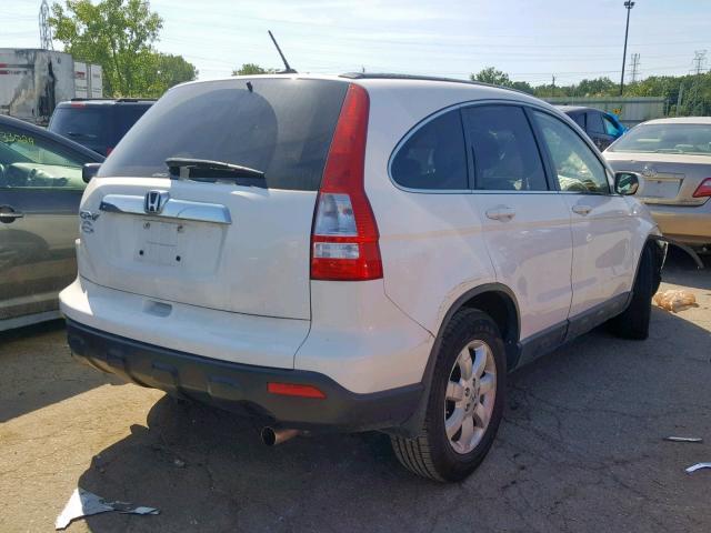 JHLRE48718C055586 - 2008 HONDA CR-V EXL WHITE photo 4