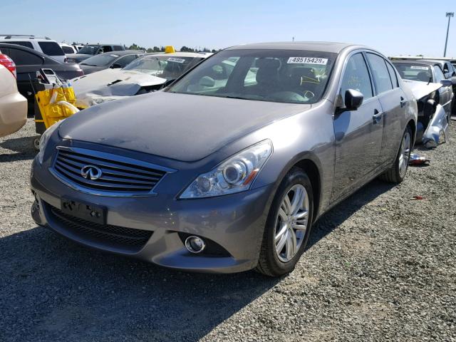 JN1CV6AP2CM623343 - 2012 INFINITI G37 BASE GRAY photo 2