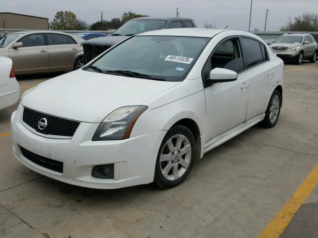 3N1AB6AP3CL743212 - 2012 NISSAN SENTRA 2.0 WHITE photo 2