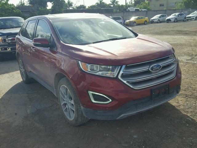 2FMPK3K80HBC54522 - 2017 FORD EDGE TITAN RED photo 1