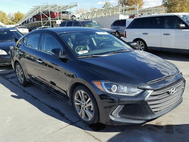 5NPD84LF1HH037896 - 2017 HYUNDAI ELANTRA BLACK photo 1