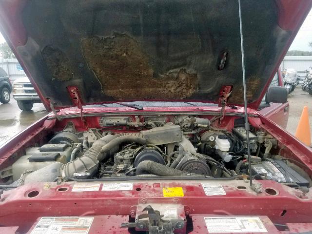 1FTCR14AXTPA49374 - 1996 FORD RANGER SUP RED photo 7