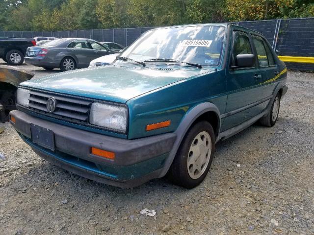 3VWRA21G3NM038884 - 1992 VOLKSWAGEN JETTA GL GREEN photo 2