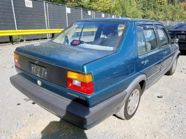 3VWRA21G3NM038884 - 1992 VOLKSWAGEN JETTA GL GREEN photo 4