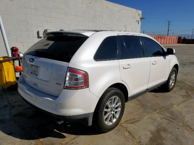 2FMDK38C49BA70099 - 2009 FORD EDGE SEL WHITE photo 4