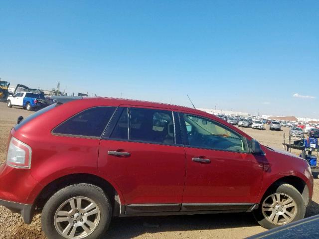 2FMDK36C38BA58933 - 2008 FORD EDGE SE RED photo 9